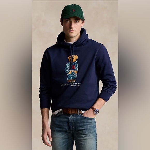Polo Ralph Lauren Navy Polo Bear Hoodie - Picture 1 of 3